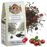 Herbata - BASILUR Winter Tea Czarna herbata liściasta z dodatkiem owoców żurawiny 100 g x1 - miniaturka - grafika 1
