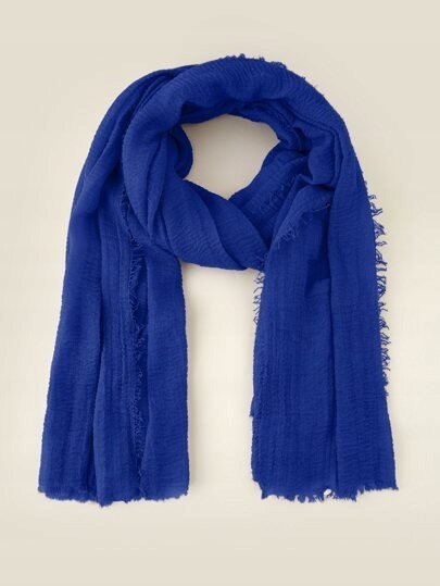 Shein Damski Szalik Granatowy Klasyczny Łuc