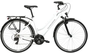 Rower trekkingowy Kross Trans 1.0 D 28 L(19") biały/szary połysk - Rowery - miniaturka - grafika 1