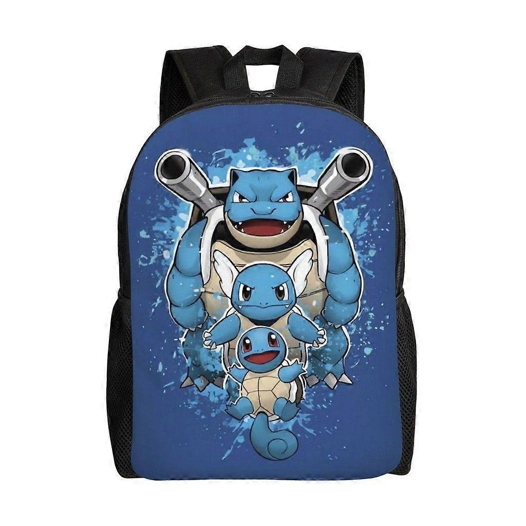 Squirtle Wszechstronny plecak Zmywalny plecak szkolny w stylu casual Modna torba na komputer z tkaniny Oxford Unisex-hjka3949