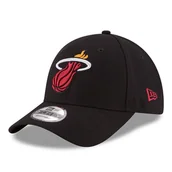 Czapki męskie - Czapka z daszkiem New Era 9FORTY NBA Miami Heat czarna - 11405603 - miniaturka - grafika 1