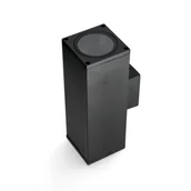 Lampy ogrodowe - Kinkiet ścienny AVA 4 dwustronny KWADRATOWY CZARNY IP54 GU10 na zewnątrz - miniaturka - grafika 1
