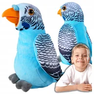 Zabawki interaktywne dla dzieci - PAPUGA GADAJĄCA POWTARZA MÓWI MÓWIĄCA MIŚ GADAJĄCA PTAK PREZENT NA ŚWIĘTA Z1170N - miniaturka - grafika 1