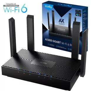 CUDY WR3000 Wi-Fi 6 AX3000 - Routery - miniaturka - grafika 1