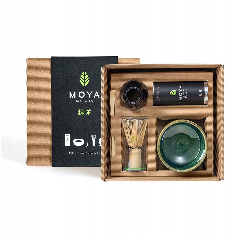 Zestaw do matchy ceremonialny Moya Matcha Luksusowa i czarka Mori