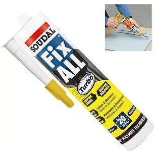 Tytan uszczelniacz hybrydowy Fix All Turbo SOUDAL 290 ml SIL-FI-TU-290 - Kleje i inne preparaty budowlane - miniaturka - grafika 1