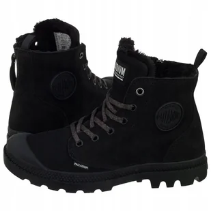 Buty Trapery Damskie Zimowe Palladium Pampa Hi Zip Czarne - Buty trekkingowe damskie - miniaturka - grafika 1