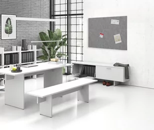 Tablica akustyczna 120x80 cm, szara - Inne meble biurowe - miniaturka - grafika 3