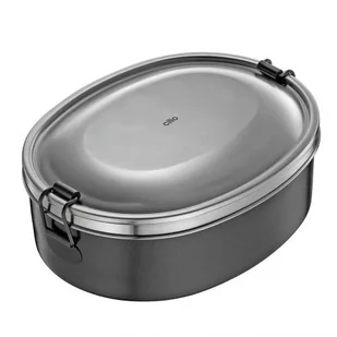 Cilio Pojemnik na lunch Monte stal nierdzewna 18 x 14 x 6 czarny CI-545746 - Pojemniki kuchenne - miniaturka - grafika 1