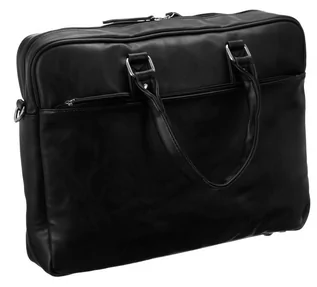 Torebki damskie - Rovicky duża pojemna torba na laptopa 15 czarna, 7 kieszeni - grafika 1