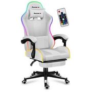 Fotele gamingowe - Fotel HUZARO Force 4.7 RGB White | Bezpłatny transport - miniaturka - grafika 1