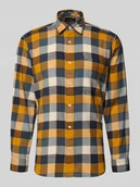 Kurtki męskie - Koszula casualowa o kroju regular fit z flaneli z wyhaftowanym logo - miniaturka - grafika 1