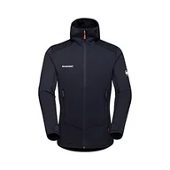 Kurtki męskie - Mammut Kurtka męska 1014 Midlayer Taiss, czarna, regular, czarny, XXL - miniaturka - grafika 1
