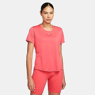Nike Women's Top W Nk One Df Ss Std Top, Lt Fusion Red/White, DD0638-648, L - Koszulki i topy damskie - miniaturka - grafika 1