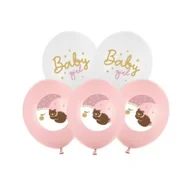 Baby shower i roczek - PartyDeco Balony Strong Pastel Baby girl mix 30cm - miniaturka - grafika 1