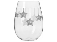 Szklanki - Szklanki Star 500 ml 6 sztuk Krosno wiszące srebrne gwiazdki - miniaturka - grafika 1