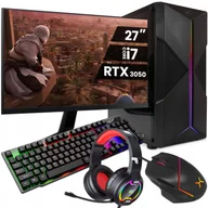 Zestawy komputerowe - Zestaw Komputer Do Gier Intel i7 16GB 512GB SSD+500GB HDD RTX 3050 Windows 10 + Monitor 27&amp;quot; - miniaturka - grafika 1