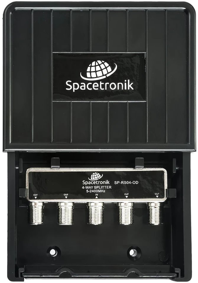 Spacetronik Rozgałęźnik anteny TV 1/4 5-2400 MHz SPS-RS04-OD, zewnętrzny