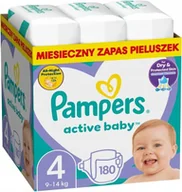 Pieluchy - Pieluszki Pampers Active Baby Rozmiar 4 180 szt. - miniaturka - grafika 1