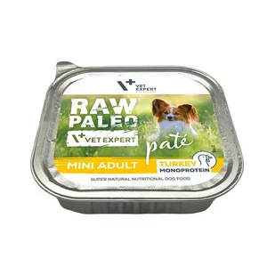 Vetexpert RAW PALEO PATE MINI adult turkey 150g - indyk tacka - Mokra karma dla psów - miniaturka - grafika 2