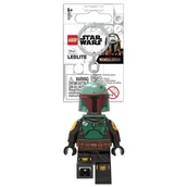 Breloczki dla dzieci - Brelok LEGO Star Wars Boba Fett LGL-KE188 z latarką - miniaturka - grafika 1