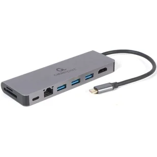 GEMBIRD MULTI ADAPTER USB TYP-C 5W1 15CM - Kable komputerowe i do monitorów - miniaturka - grafika 1