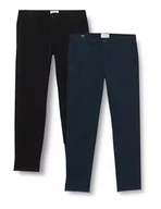 Spodnie męskie - JACK & JONES spodnie męskie, Czarny/opakowanie: granatowy blezer, 30W / 32L - miniaturka - grafika 1