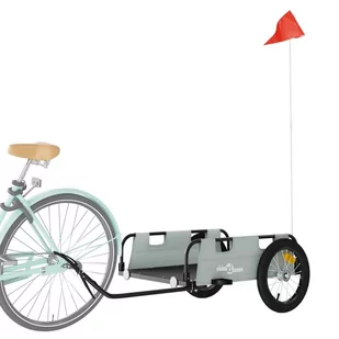 Przyczepka rowerowa, szara, tkanina Oxford i żelazo Lumarko! - Przyczepki rowerowe - miniaturka - grafika 4