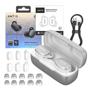 EarFun Free Pro 3 ANC biały - Słuchawki - miniaturka - grafika 4