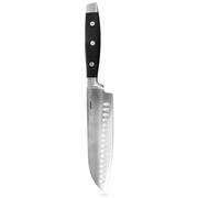 Noże kuchenne - Nóż kuchenny stalowy azjatycki do siekania santoku 33 cm kod: O-831170 - miniaturka - grafika 1