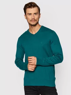 Swetry męskie - American Eagle Sweter 014-1144-1639 Zielony Standard Fit - grafika 1