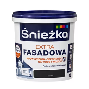 Farba fasadowa Extra czarny 1 l Śnieżka - Farby zewnętrzne - miniaturka - grafika 1