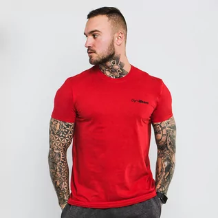 Koszulki sportowe męskie - GymBeam Koszulka Basic Cherry Red - grafika 1
