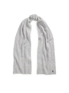 Apaszki i szaliki damskie - Polo Ralph Lauren Szalik 455956296004 Szary - miniaturka - grafika 1