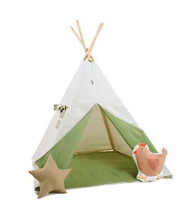 SowkaDesign Namiot tipi dla dzieci, bawełna, kura, leśna polana - Namioty i tipi dla dzieci - miniaturka - grafika 1