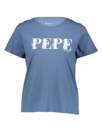 Koszulki i topy damskie - Pepe Jeans Koszulka w kolorze niebieskim - miniaturka - grafika 1