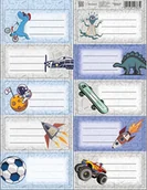 Szkolne artykuły papiernicze - NAKLEJKI na zeszyty - miniaturka - grafika 1