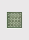 Dodatki do ubrań - Zielona poszetka we wzór - miniaturka - grafika 1