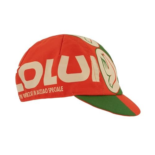 Cinelli Columbus Green Box czapka rowerowa, zielona/czerwona, jeden rozmiar