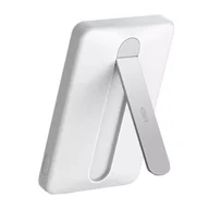 Powerbanki - Powerbank Magnetyczny z Podstawką ESR Qi2 MagSlim 5000mAh 15W Biały - miniaturka - grafika 1