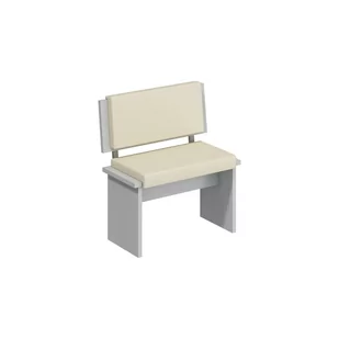 Kanapa Mała BON-02 Bond MebloCross Craft Biały, Eco Beż - Ławki do przedpokoju - miniaturka - grafika 1