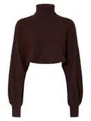 Swetry damskie - Pieces Golf w kolorze brązowym - miniaturka - grafika 1