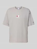 Koszulki męskie - T-shirt z wyhaftowanym logo - miniaturka - grafika 1