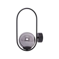 Lampy ścienne - Designerski kinkiet z grafitowym kloszem K-5115 z serii DAVOS (｡◕‿◕｡) - miniaturka - grafika 1