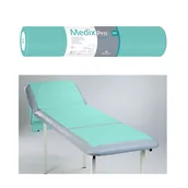 Kosmetyczne akcesoria jednorazowe - Podkład higieniczny na rolce 50cm x 50cm zielony podfoliowany 54g MedixPro 80szt - miniaturka - grafika 1