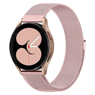 Bransoleta Uniwersalna Alogy Milanese Magnetic Strap Pasek z magnesem do smartwatcha 22mm Różowy - Akcesoria do smartwatchy - miniaturka - grafika 8