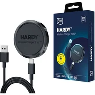 Ładowarki do telefonów - 3mk Hardy Wireless Charger 2in1 15W Czarny - miniaturka - grafika 1