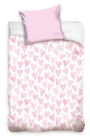 Pościel dla dzieci - Komplet Pościeli Różowe Serduszka NL211037 140 x 200 cm - miniaturka - grafika 1