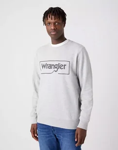Męska bluza nierozpinana Wrangler FRAME LOGO CREW 3XL - Bluzy męskie - miniaturka - grafika 1