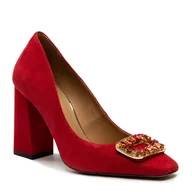 Czółenka - Czółenka R.Polański 1673 - Czerwony Zamsz - miniaturka - grafika 1